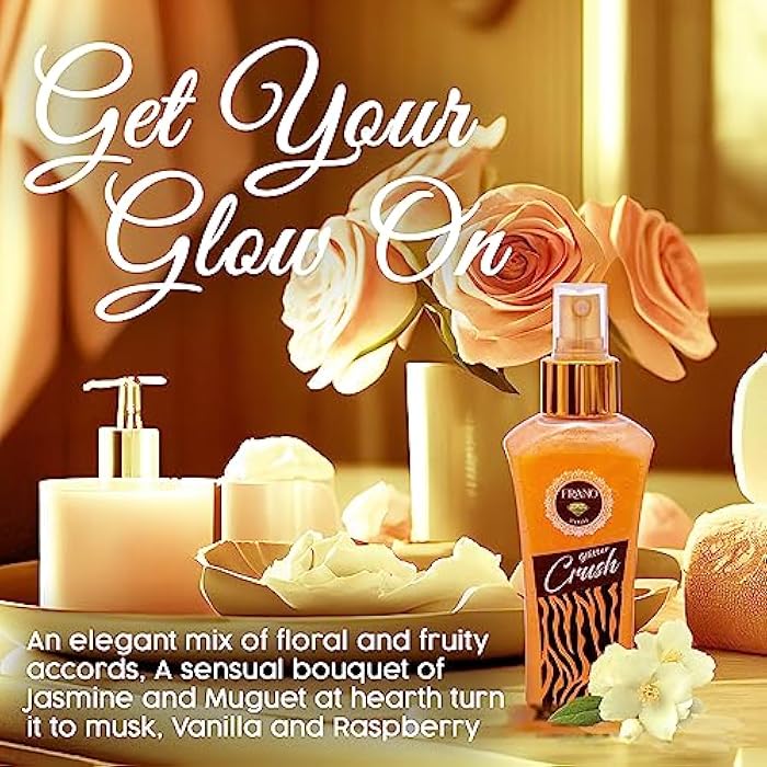 Frano Crush Diamond Shimmer Body Mist for Women - 100ml - Image 3